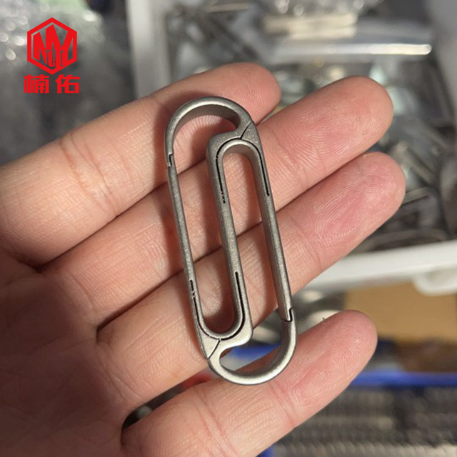 1PC EDC Keychain Titanium Alloy Quick Hook Hanging Buckle